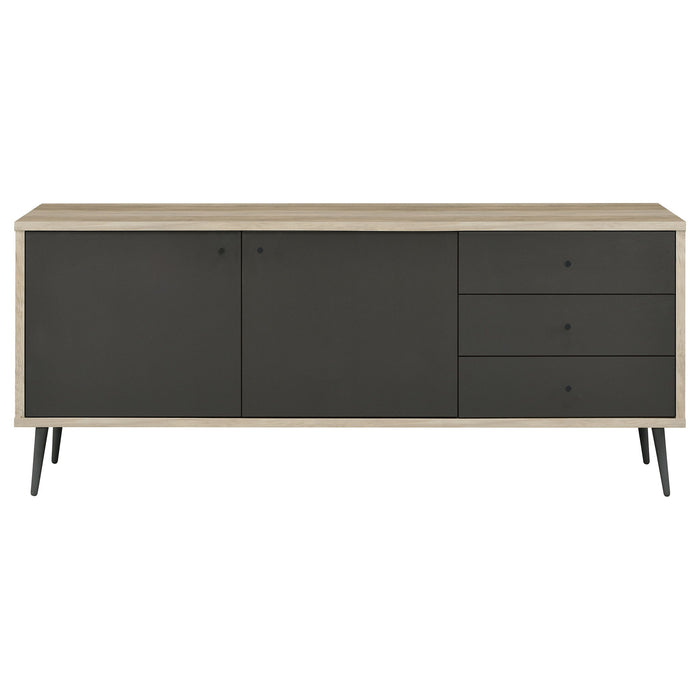Maeve 2-door Engineered Wood Cabinet Antique Pine and Grey