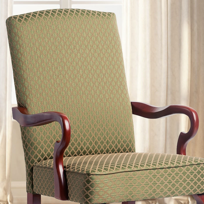 Delaney - Elegant Gooseneck Arm Chair With High Back