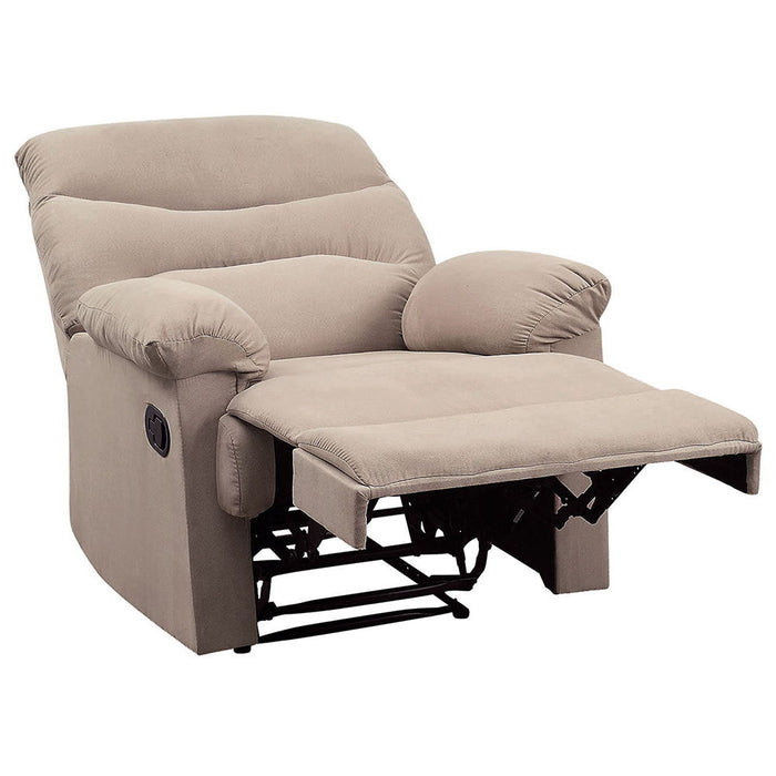 Arcadia - Motion Recliner - Beige Woven Fabric