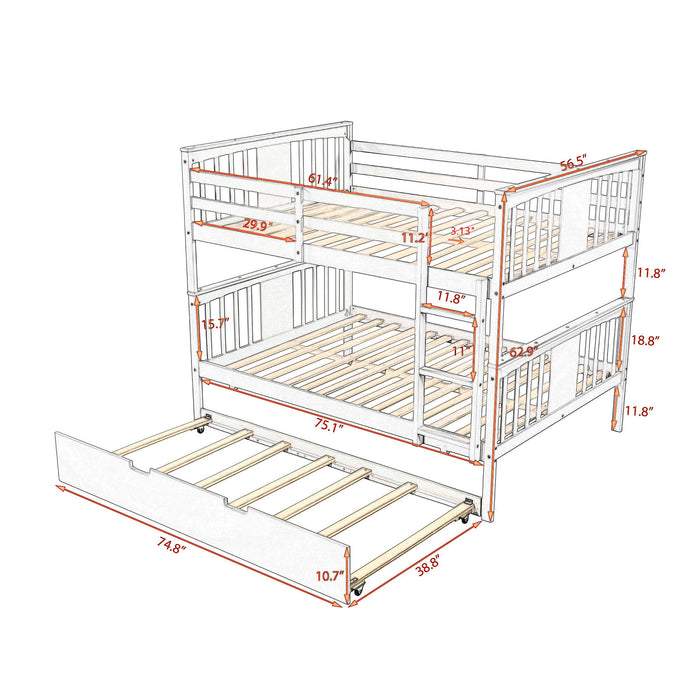 Bunk Bed With Ladder For Bedroom, Guest Room Furniture