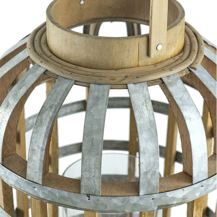 Decorative Lantern With Handle, Wooden Lantern For Indoor Outdoor, Home Garden Wedding