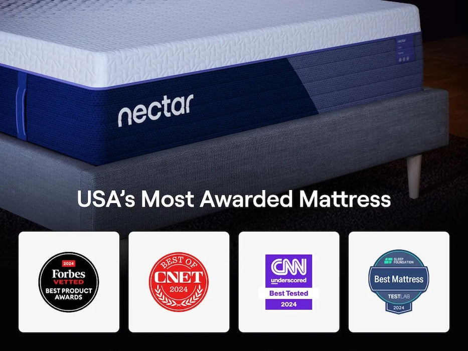 Nectar Luxe Hybrid - White - Mattress