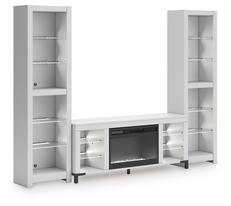 Brollevi - 3-Piece Entertainment Center - White