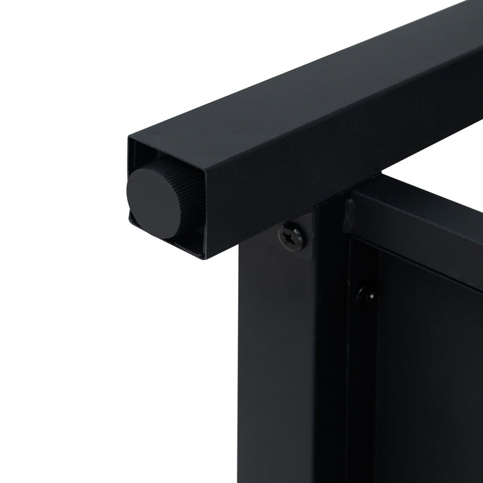 Modern Freestanding Bathroom Vanity With Ceramic Sink, Hot And Cold Faucet, Storage Cabinet & Open Shelf