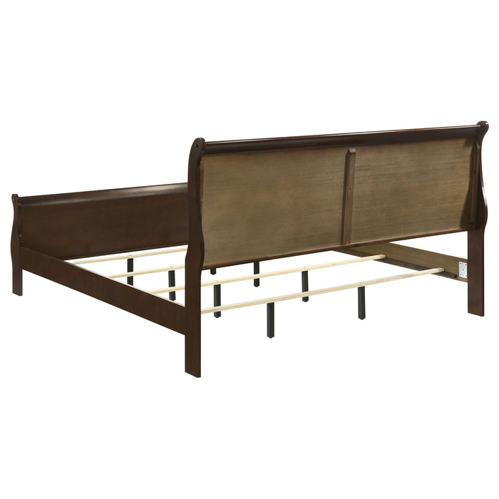Louis Philippe 5-piece Eastern King Bedroom Set Cappuccino