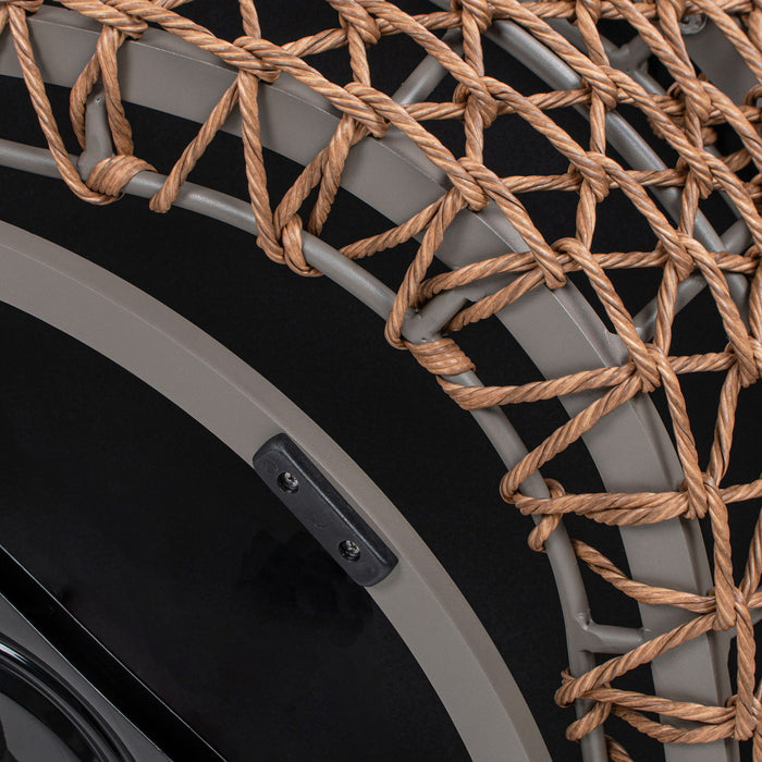 Willow - Upholstered Patio Deep Seating Armchair, Wicker Frame