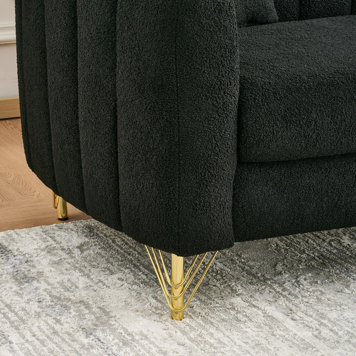 Tufted Oversized Sofa For Living Spaces