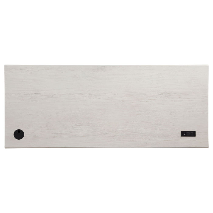 Altidore 68-inch 7-drawer Executive Home Office Desk Distressed White
