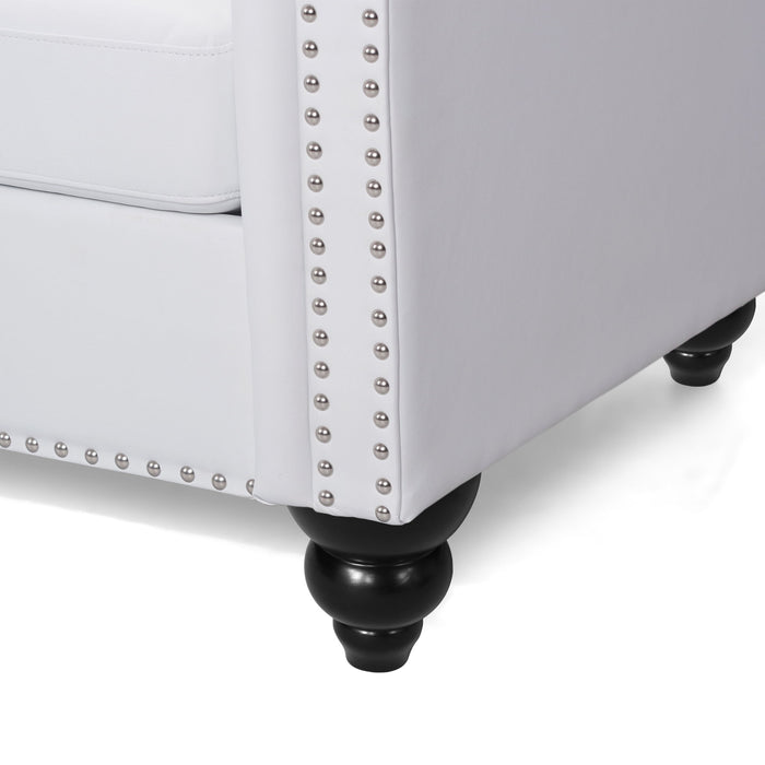 Chesterfield Style 3 Seater Sofa With Deep Button Tufting