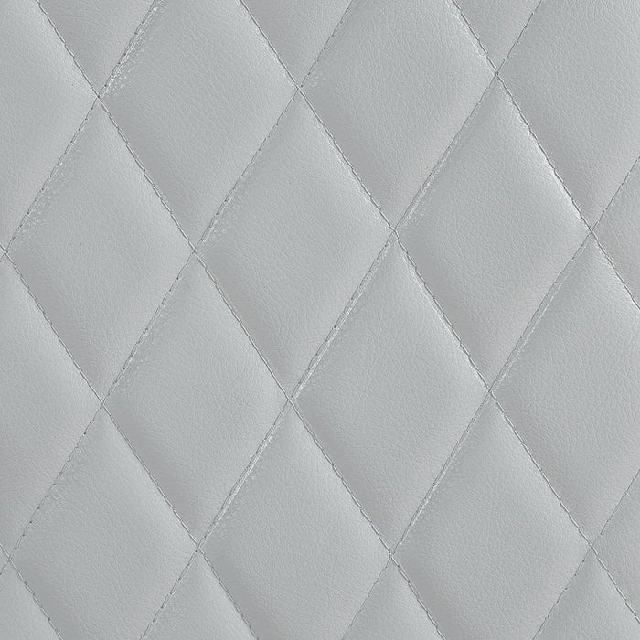 Elonzo - Power Motion Loveseat With Console, LED, Power Headrest & Speaker - Light Gray