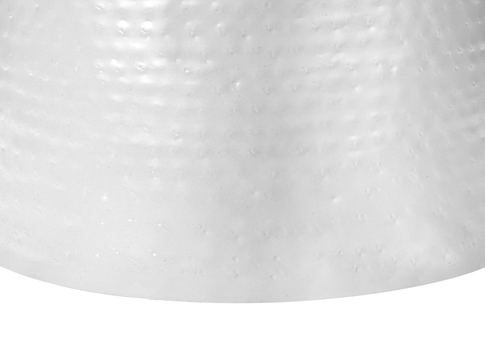 Drum Accent Side Table, Hammered Texture