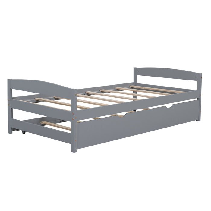 Platform Bed With Trundle