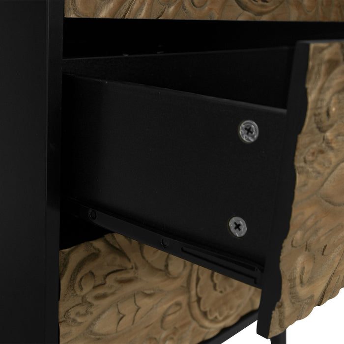 3 Drawer Cabinet, Suitable For Bedroom - Black