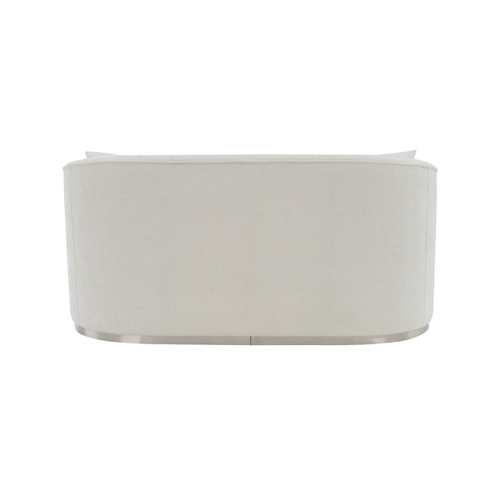 Odette - Loveseat With 2 Pillows - Beige Chenille