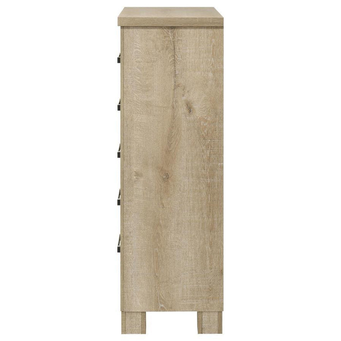 Oakglen - 5-Drawer Bedroom Chest Of Drawers - Weathered Oak