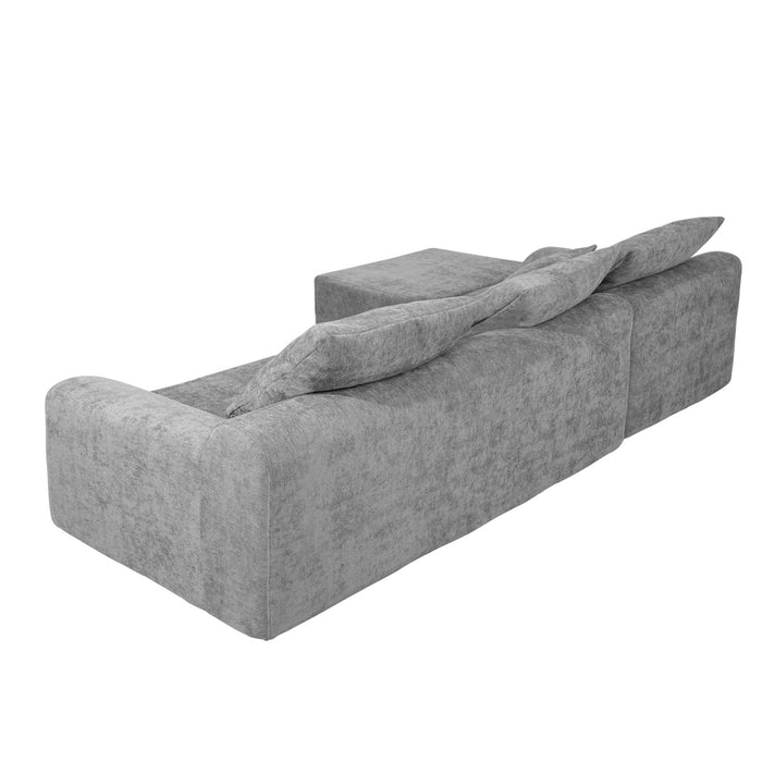 Modern L Shaped Sectional Sofa With Adjustable Configurations