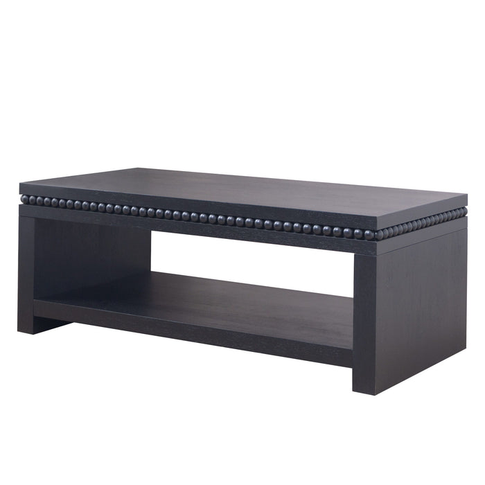 Modern Coffee Table With Beaded Trim