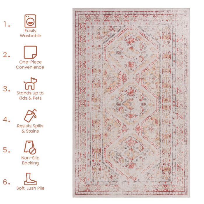 Maval - Trendy Washable Area Rug