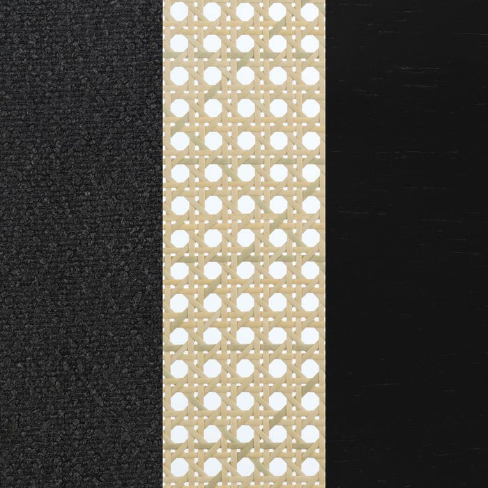 Rayo - Rattan Cane Back Accent Chair With Padded Seat