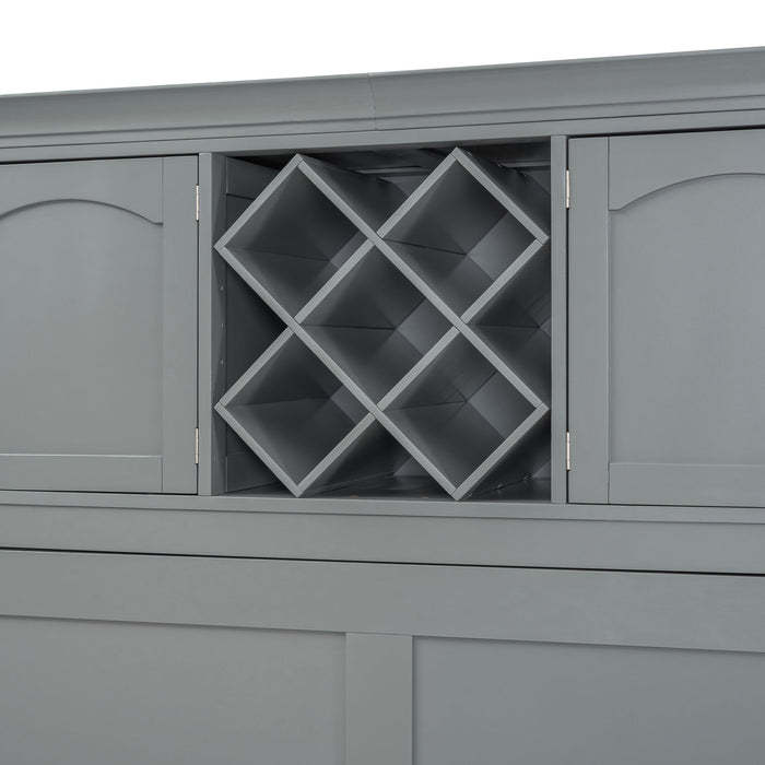 Murphy Wall Bed With Top Cabinets & Wine Rack