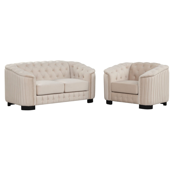 Upholstered 3 Piece Sofa Set With Legs