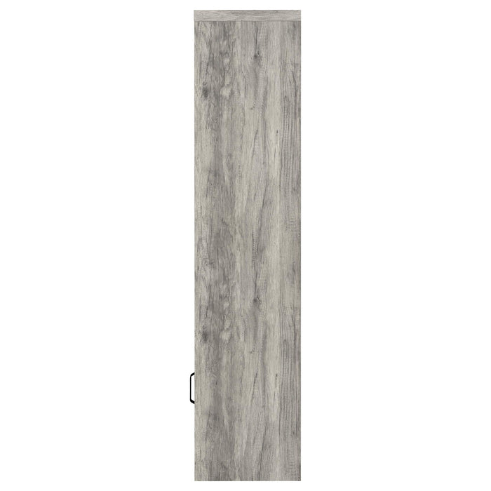Burke 4-shelf Engineered Wood Media Tower Grey Driftwood