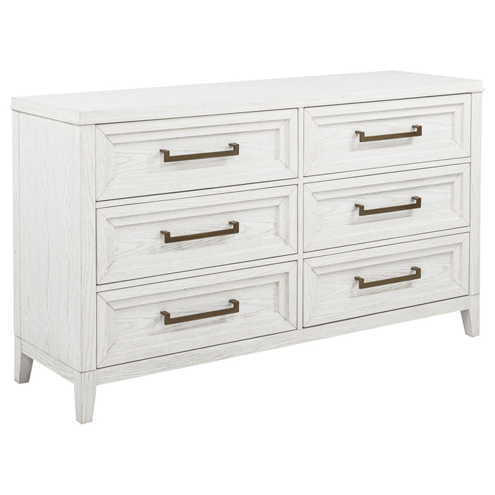 Marielle 4-piece Queen Bedroom Set Distressed White