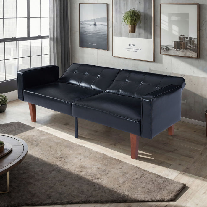 3 Position Split Back Futon Sofa Bed For Living Room