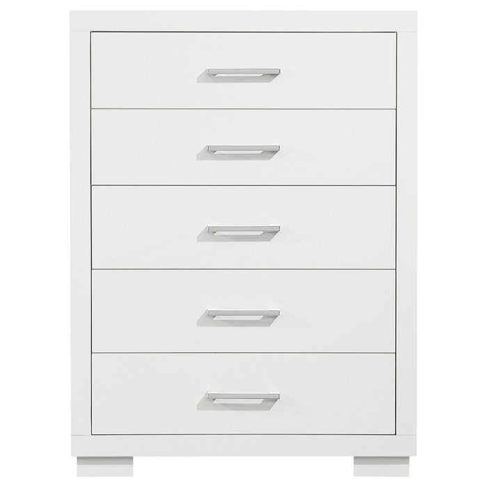 Jessica 5-drawer Bedroom Chest Snow White