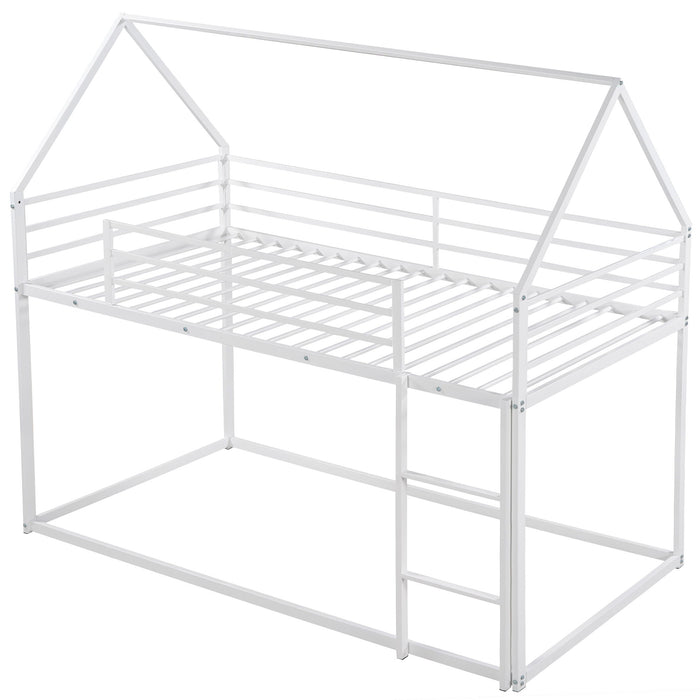 House Bunk Bed With Built In Ladder