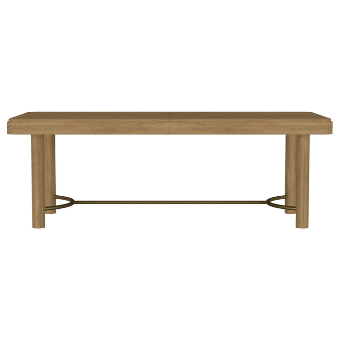 Benson - Extension Leaf Dining Table With Trestle Base - Sand