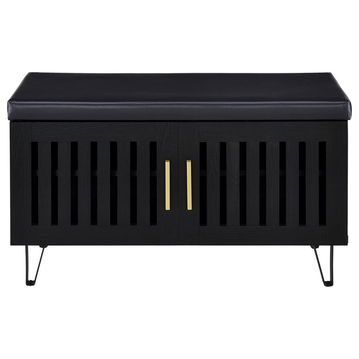Clackamas - 2 Door Storage Bench With Padded Seat