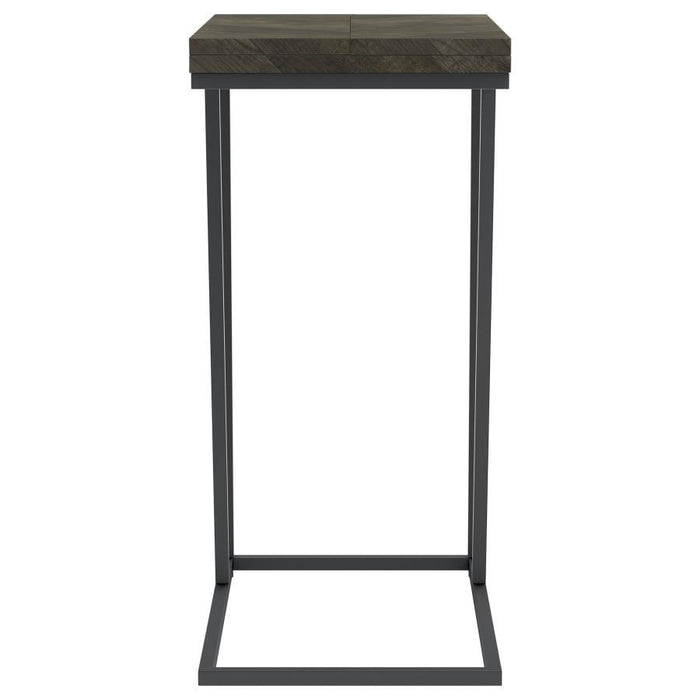 Carly - Expandable Engineered Wood C-Shaped Side Table