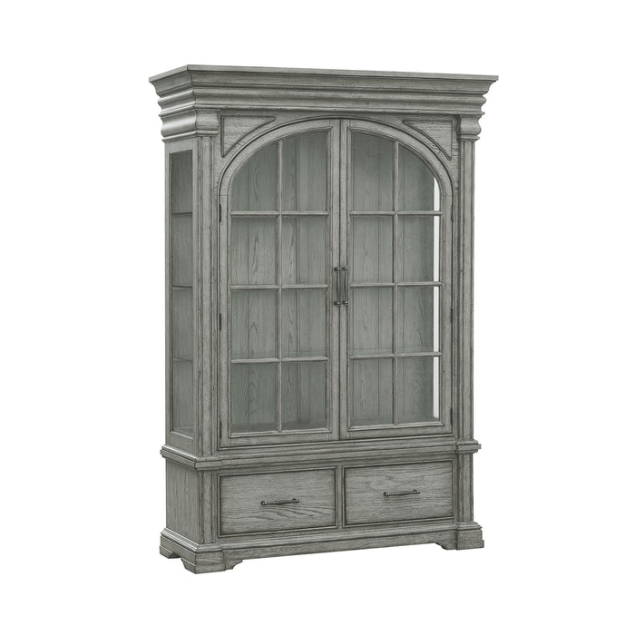 Madison Ridge - China Cabinet - Buff Gray