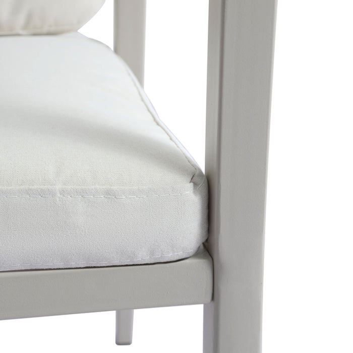 Modern Outdoor Dining Set With Expandable Acacia Wood Table