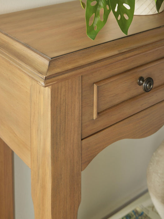 Whitmund - Console Sofa Table - Light Brown
