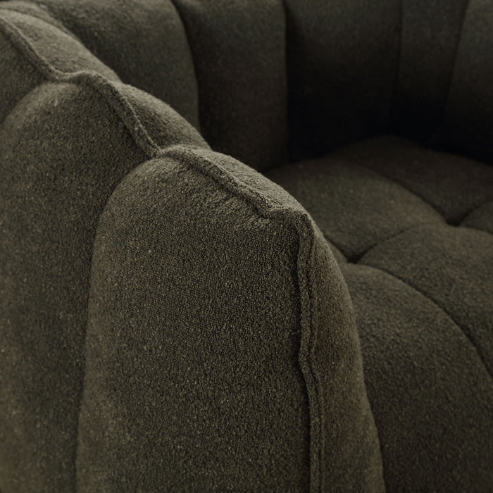 Soft Chenille Bean Bag Chair With High Resilient Foam