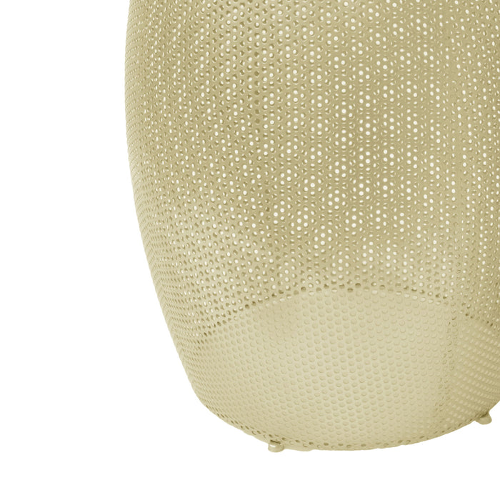 Modern Round Metal Hollow Side Table Set With Openwork Design - Gold