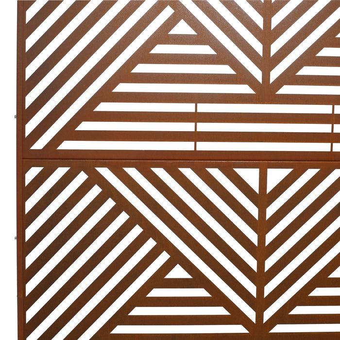 Freestanding Outdoor & Indoor Freestanding Metal Privacy Screen