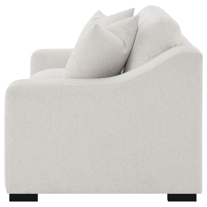 Ashlyn Fabric Upholstered Track Arm Loveseat Sand
