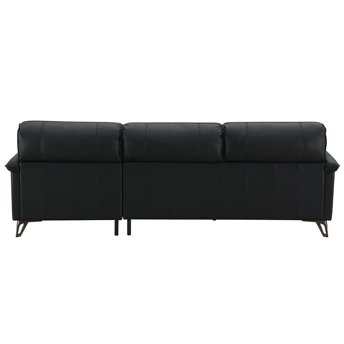 Eilene - Sofa - Black Top Grain Leather