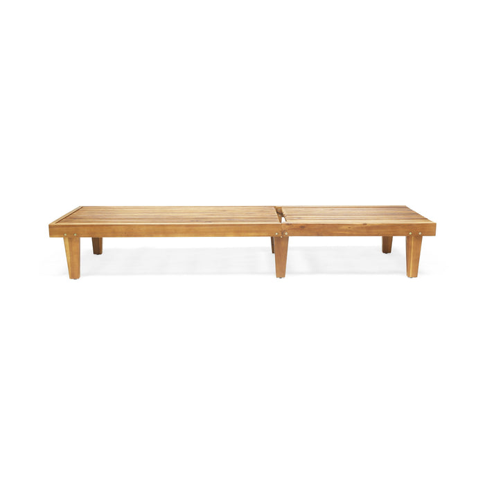Nadine - Stylish Chaise Lounge Chair - Teak