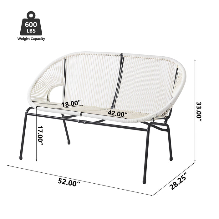 Condessa - Outdoor Patio Wicker Loveseat