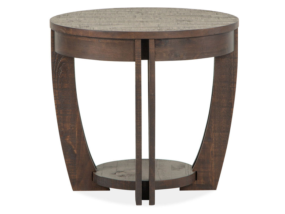 Lyndale - Round End Table - Nutmeg