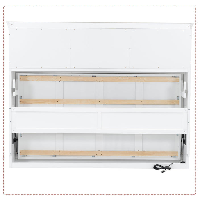 Murphy Bed With Charging Station And Drawer