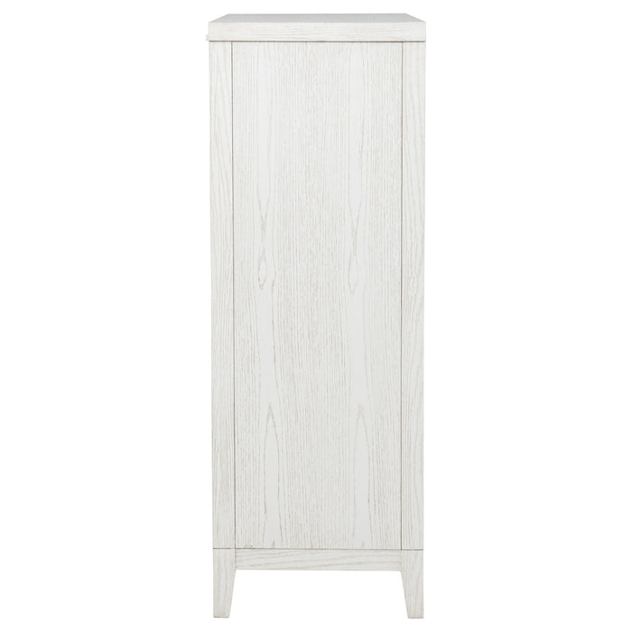 Inverness - 5 Drawer Bedroom Chest - White
