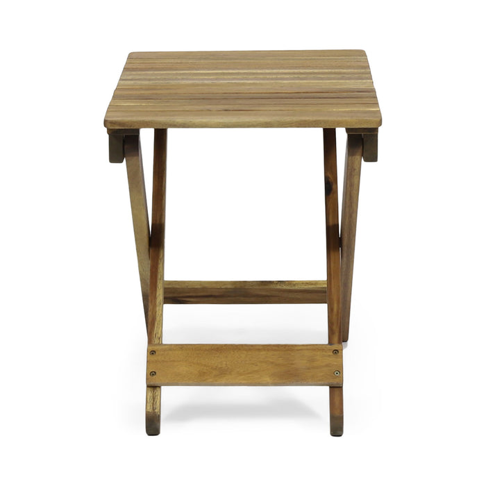 Outdoor Folding Wooden Side Table