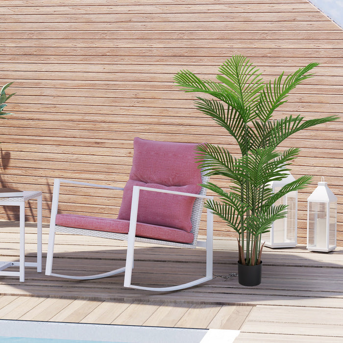 Simulate Plastic Flower Boxes With Leaves For Outdoor Home Decor (Set of 2) - Green