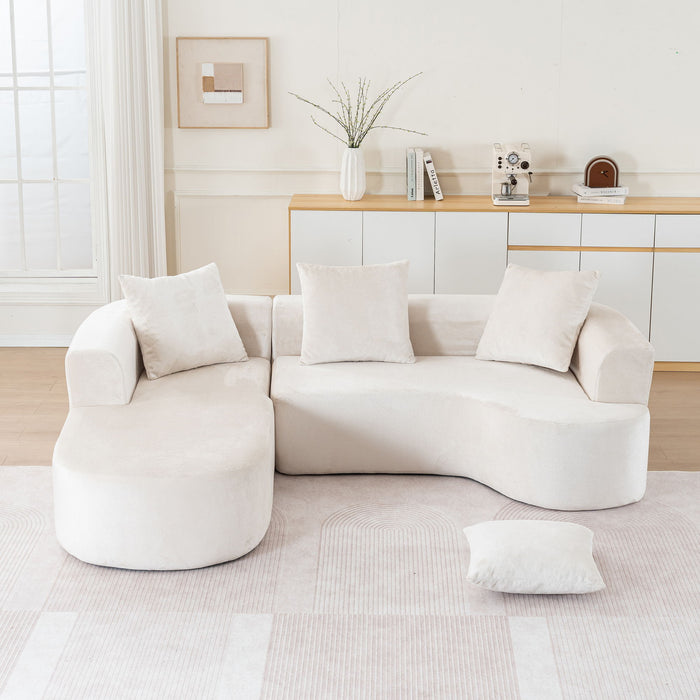 Modular Sectional Sofa With L Shape Chaise With Deep Seat