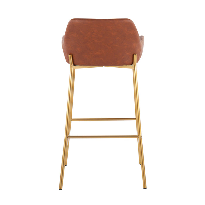 Daniella - Contemporary / Glam Fixed Height Bar Stool (Set of 2)